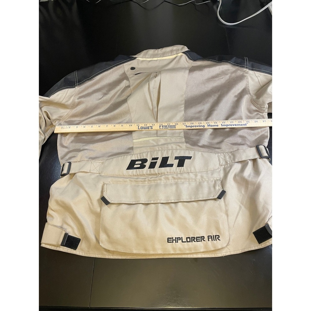 BILT Explorer Air Mesh Motorcycle Jacket & Pants Suit Set Men's 3XL / 40W Tan - Picture 5 of 13